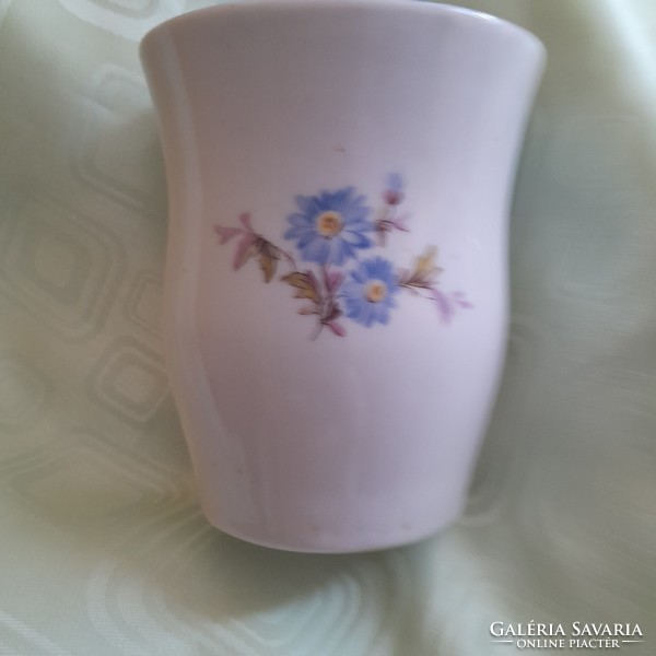Hollóháza blue floral cup