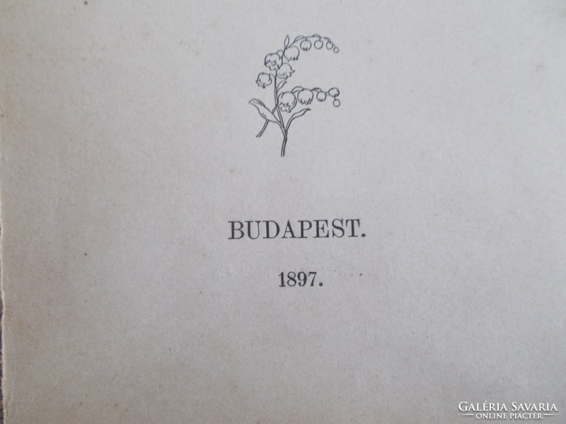 My first book by Géza Lampért, Budapest 1897.