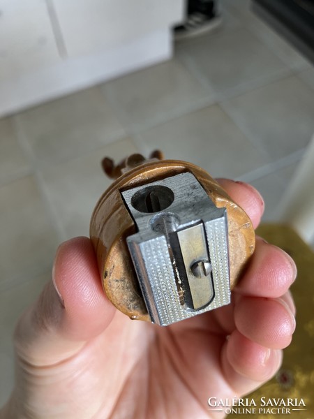 Retro sharpener made of deer wood