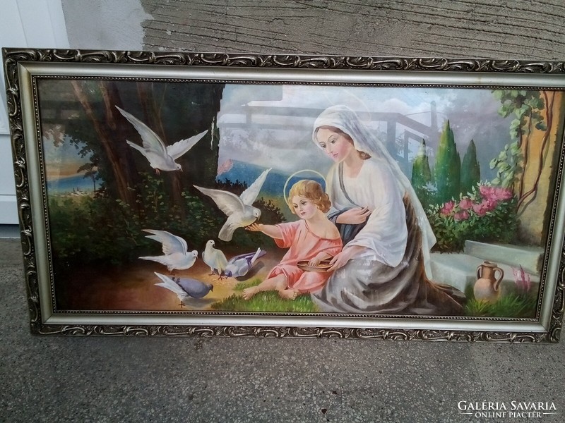 Antique old icon painting