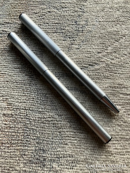 Pevdi double pen set, retro, brushed