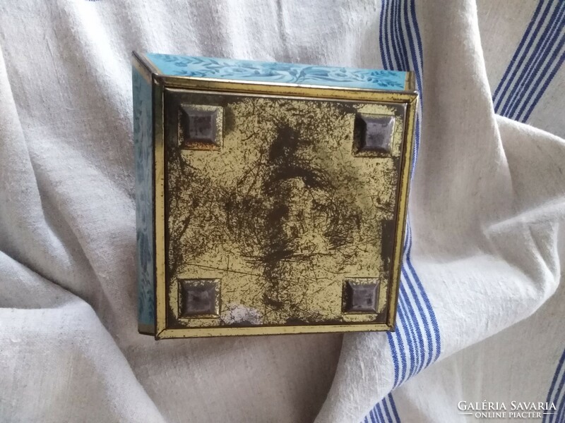 Tin box, storage - onion pattern