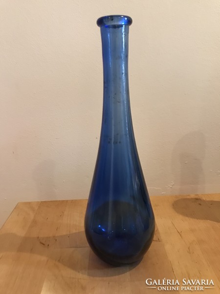 Retro blue glass vase for sale