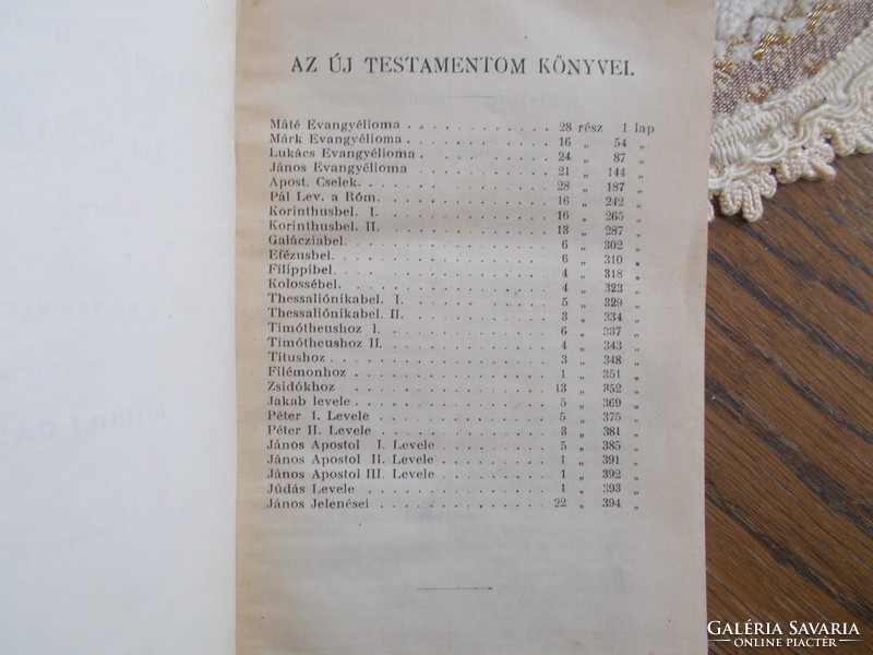 Új testamentom Károli Gáspár 1909.