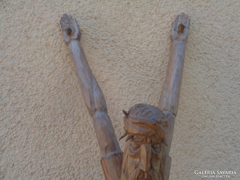 Carved body, made of wood, from one branch, 65 cm, can be hung on the wall,