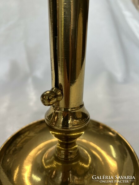 Antique copper large size candlestick
