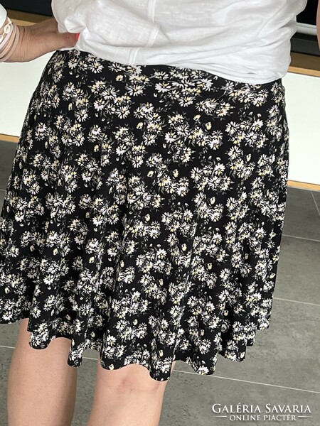 Fb sister elastic waist floral mini skirt