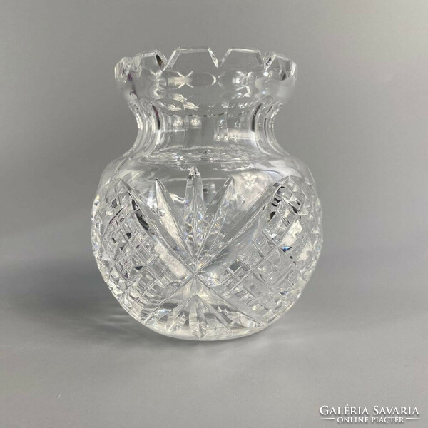 Retro polished glass vase with 