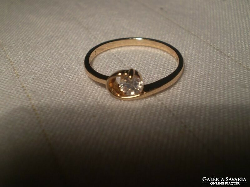 For half! Italian 18 carat gold filled topaz ring