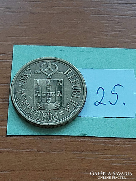 Portugal 10 escudos 1987 lace 25
