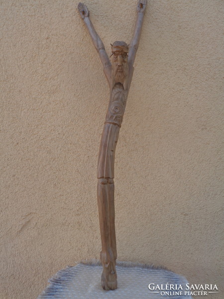 Carved body, made of wood, from one branch, 65 cm, can be hung on the wall,