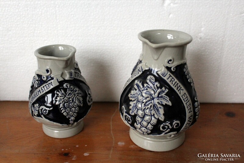 Wine jug set Austrian ceramics