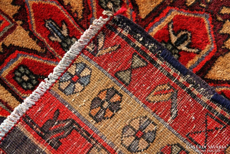 Hand-knotted Persian rug with Kazakh pattern