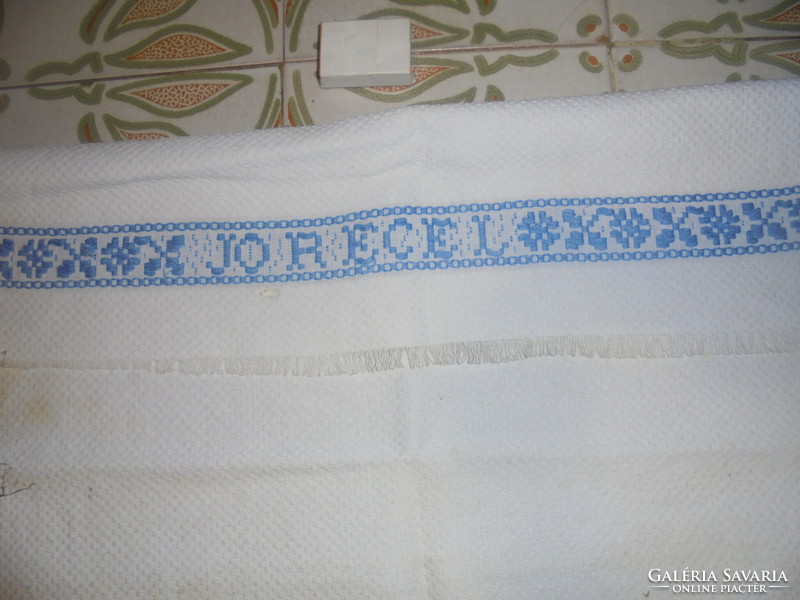 Old home-woven towel, decorative towel - labeled