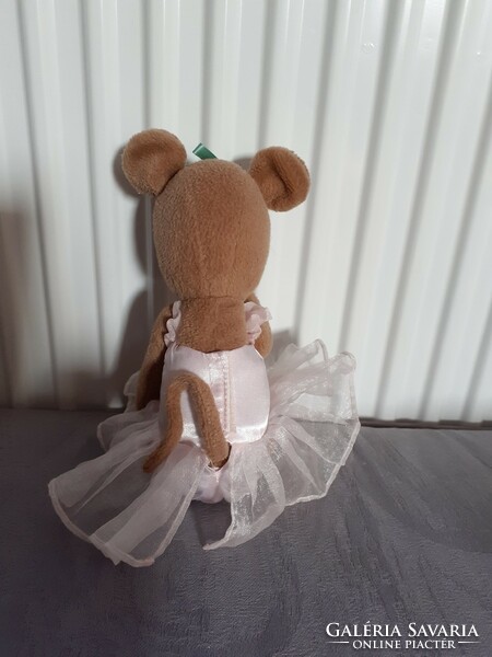 Angelina ballerina plush mouse in tulle skirt with movable hands and feet
