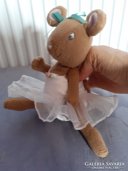 Angelina ballerina plush mouse in tulle skirt with movable hands and feet