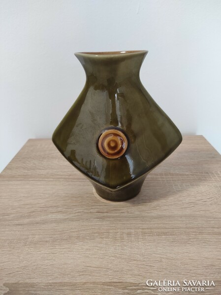 Ditmar Urbach mázas kerámia váza, Rondo 1972 - gyűjtői darab
