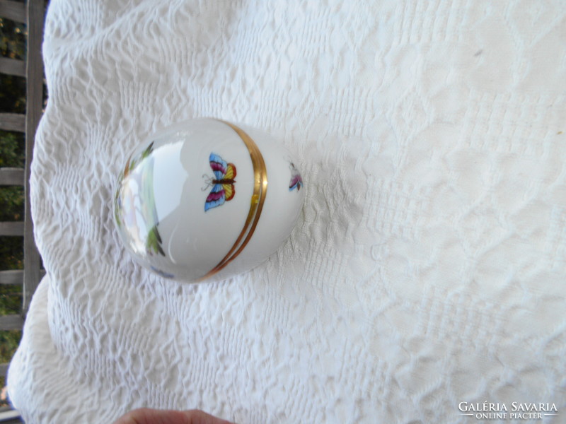Herendi ékszertartó porcelán tojás- fácán motívum