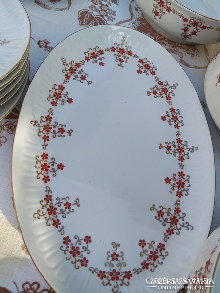 Porcelain tableware with a rare pattern for sale!Gdr henneberg 6-person tableware for sale!