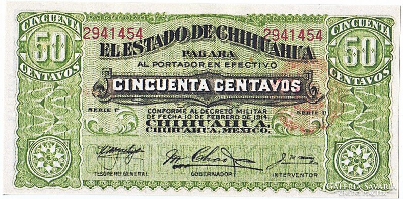 Mexico 50 Mexican centavo 1915 replica