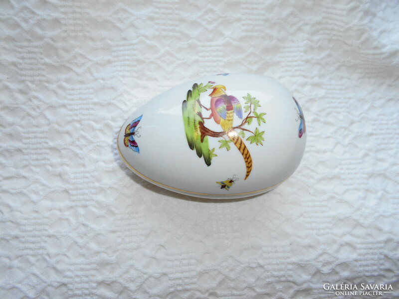Herendi ékszertartó porcelán tojás- fácán motívum
