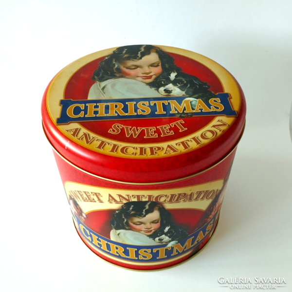 Beautiful old Christmas large-sized cookie and cookie box