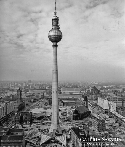 Óriás retro toll 1969 NDK / DDR Berlin tévétorony golyóstoll