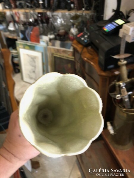 Szecessziós kerámia váza, 26 cm-es magasságú ritkaság.