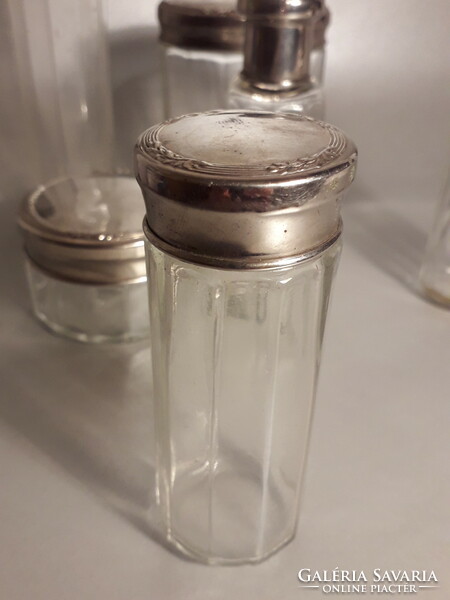 Vintage pipere üveg készlet 6 darabos teljes készlet utazó szett gyűjteménybe is