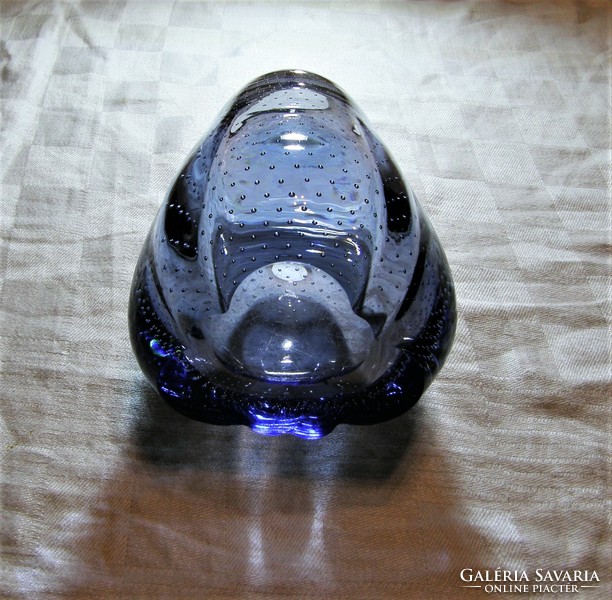 Muranoi buborékos üveg váza