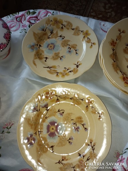 Antique! Zsolnay family mark!! Tm. Flat and deep plates..