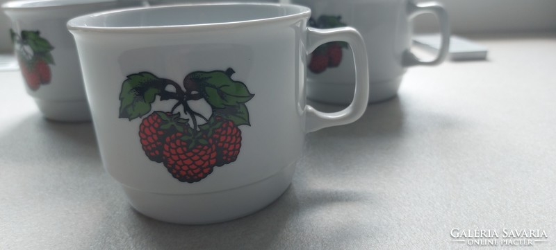 Zsolnay strawberry mugs