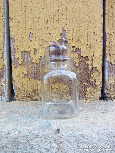 Old pharmacy square bottle