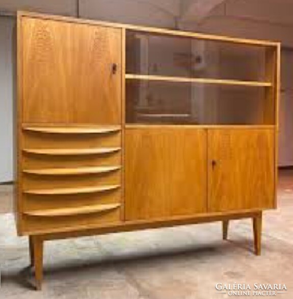 Ikonikus retró bútor: Franz Ehrlich highboard a 602 sorozatból - 602 G, Hellerau (1957-69)