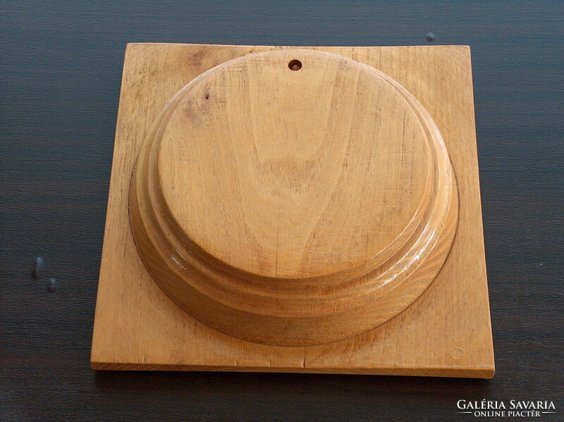 Fa asztali kínáló, fa kenyértartó 2 db