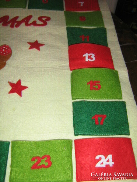 Cute large wall felt advent calendar