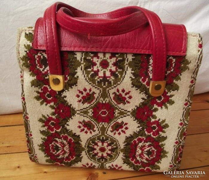 Tapestry, rose pattern, hollow, large bag