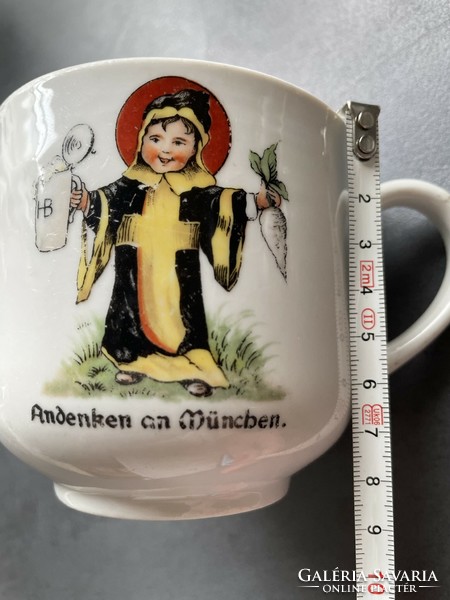 Ritkaság! Régi “HB” sör, Müncheni souvenir, emlék csésze- Schirnding, Bavaria