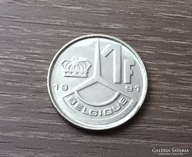 1 Franc, Belgium 1991