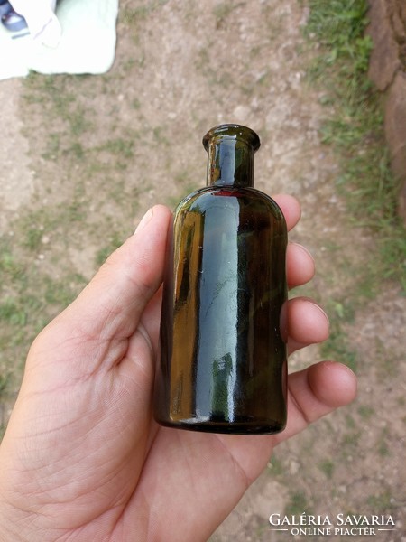 Old pharmacy, dark green bottle, 100 ml