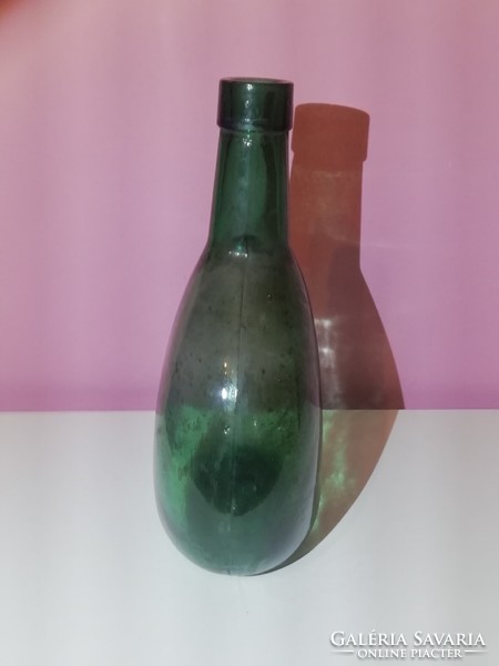 Régi zöld boros palack, sonka üveg