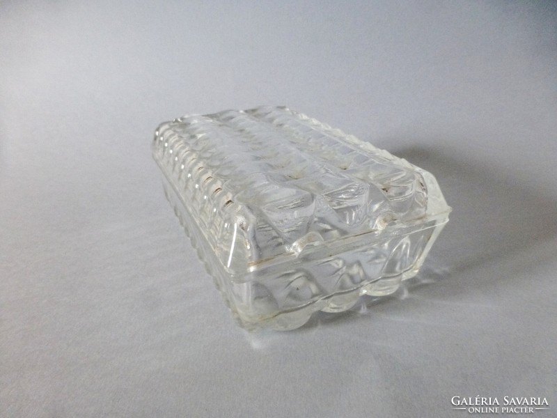 Rare glass ashtray with lid