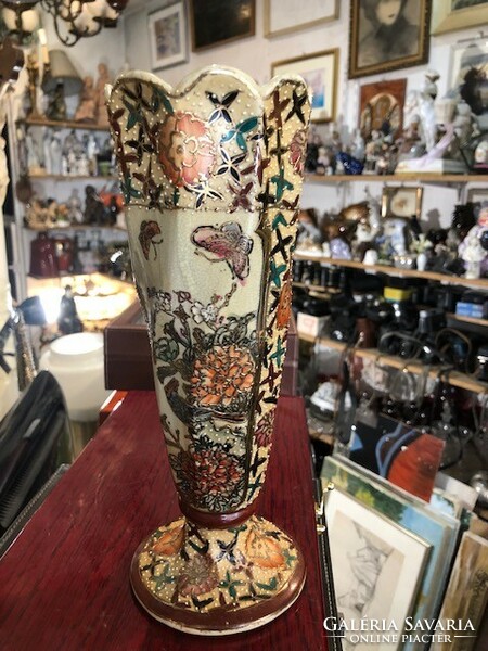 Art Nouveau ceramic vase, 26 cm high, a rarity.