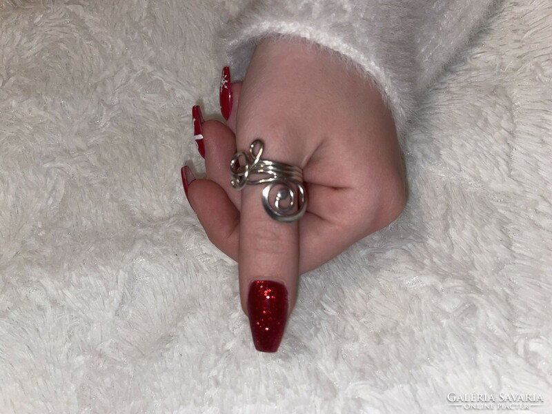 Egyedi készítésű női ezüst gyűrű, 56-os méret