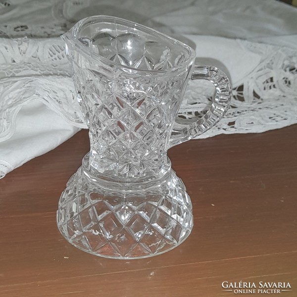 Crystal sugar holder and milk spout