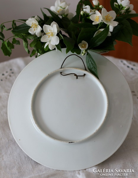Lisieux-i Szent Teréz aranyozott porcelán dísz tányér, fali tányér