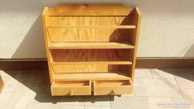 Pine wall shelf with 2 drawers. Negotiable