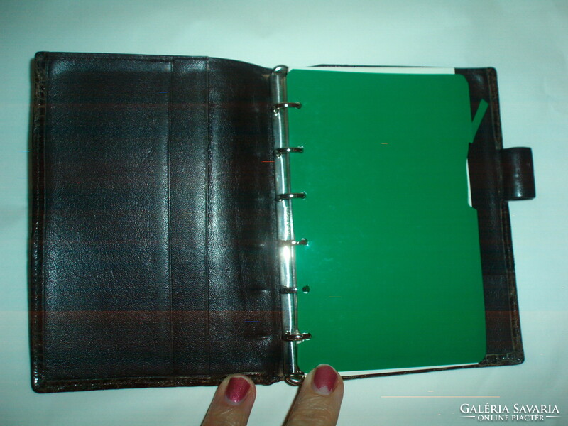 Vintage real crocodile leather notebook holder, wallet