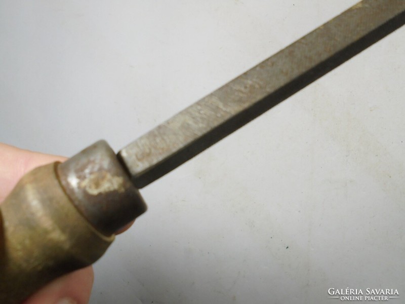 Old square metal file msz. Hungarian-made metal industry tool with markings