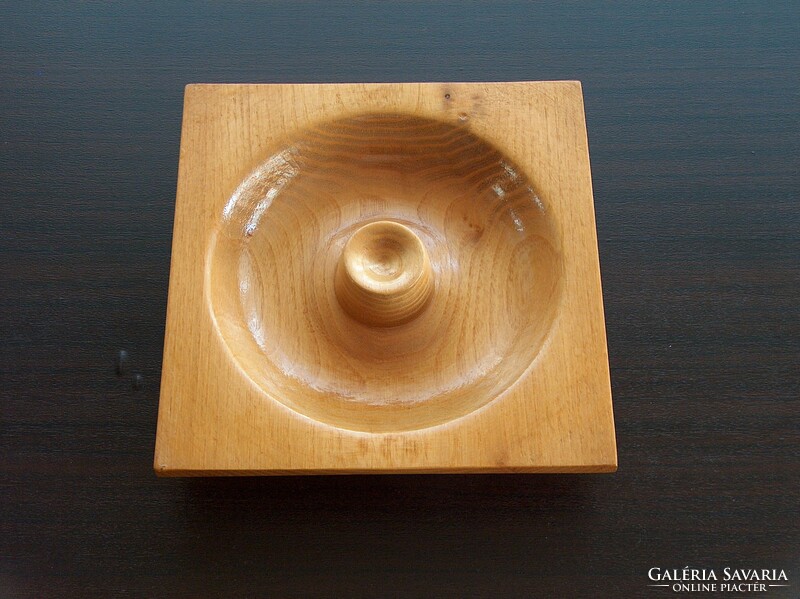 Wooden table offering, wooden bread holder 2 pcs